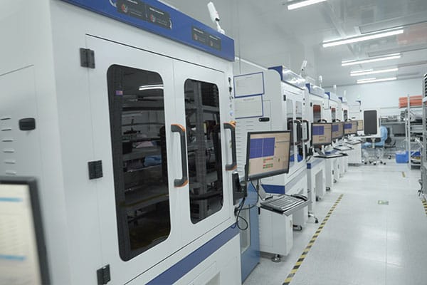 Automated production line for semiconductor laser modules
