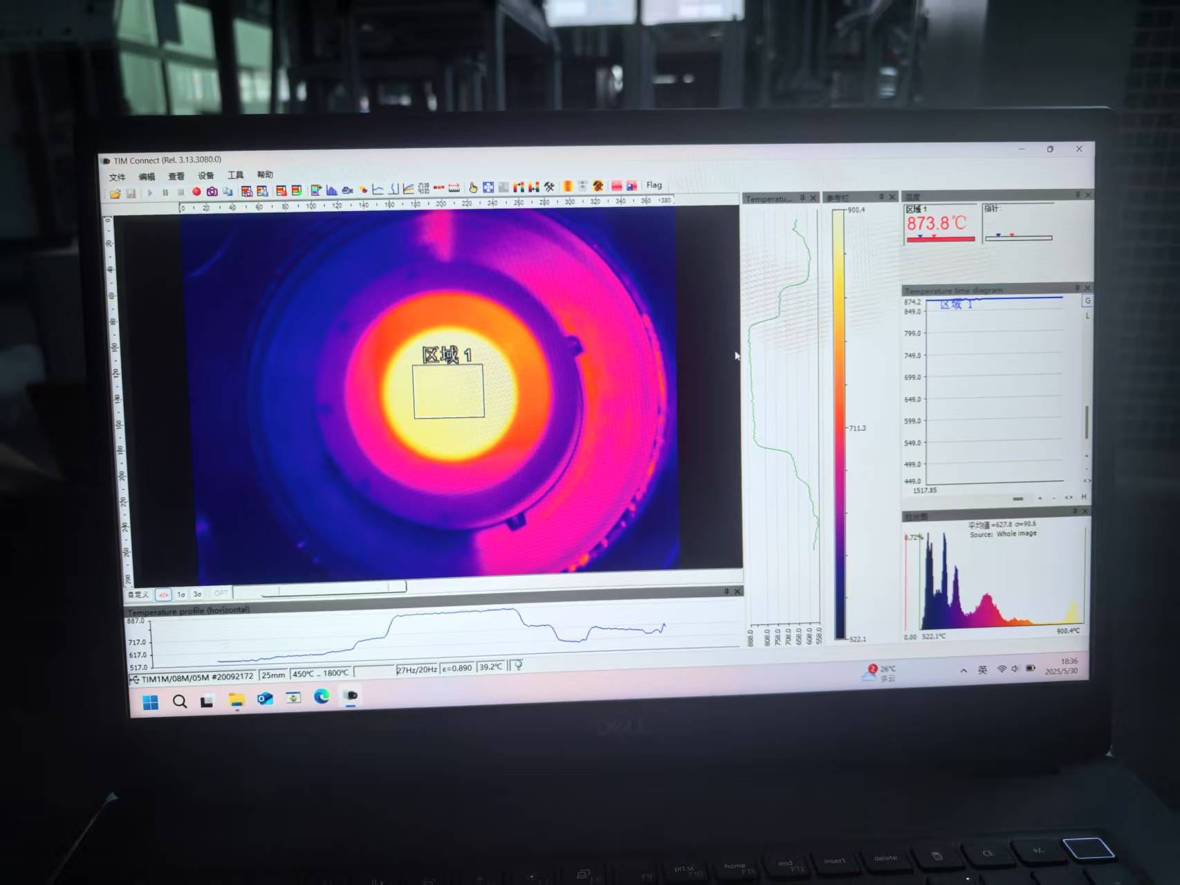 laser heating round beam profile