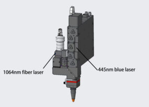 hybrid blue laser