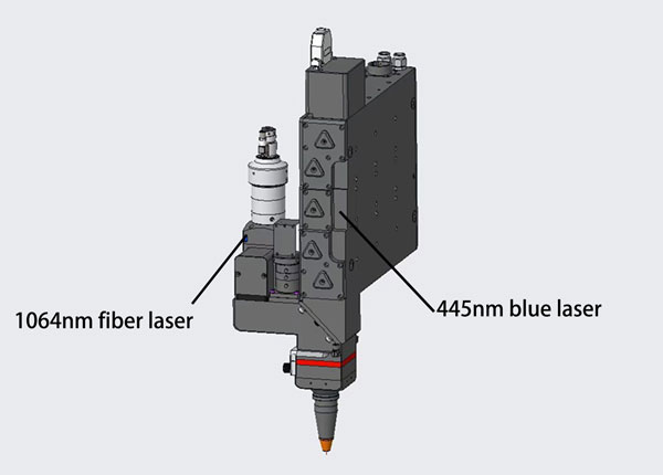 hybrid blue laser