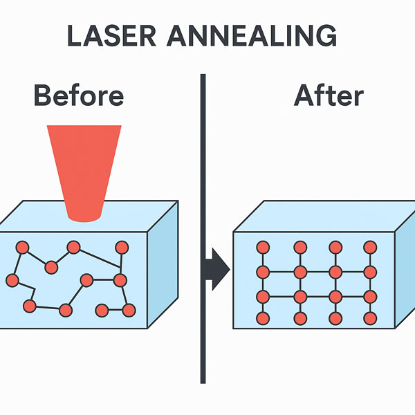 laser annealing before and after