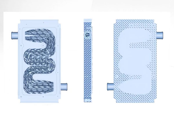 Flow-optimized-cold-plate-structure
