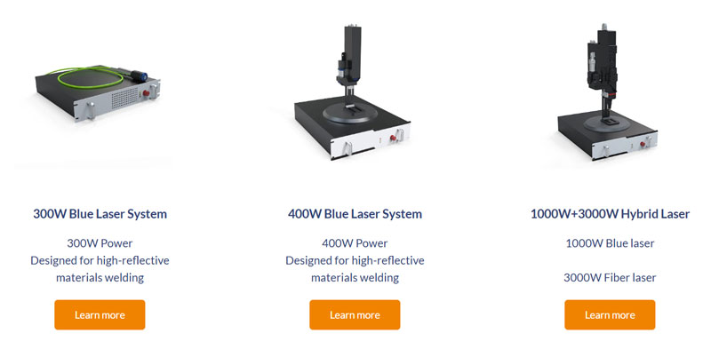 blue laser for gold welding