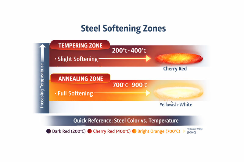Steel-begins-to-soften-around-200°C