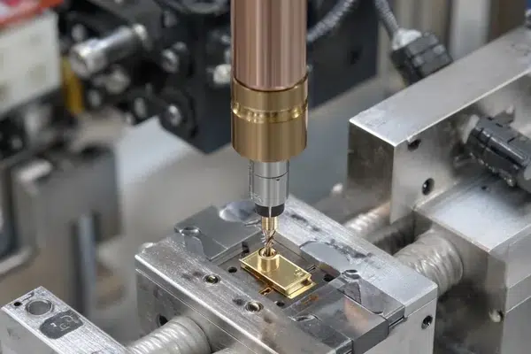 A Vivlaser single-emitter module on a high-tech assembly line