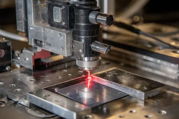 Solar cell edge deletion with a diode laser